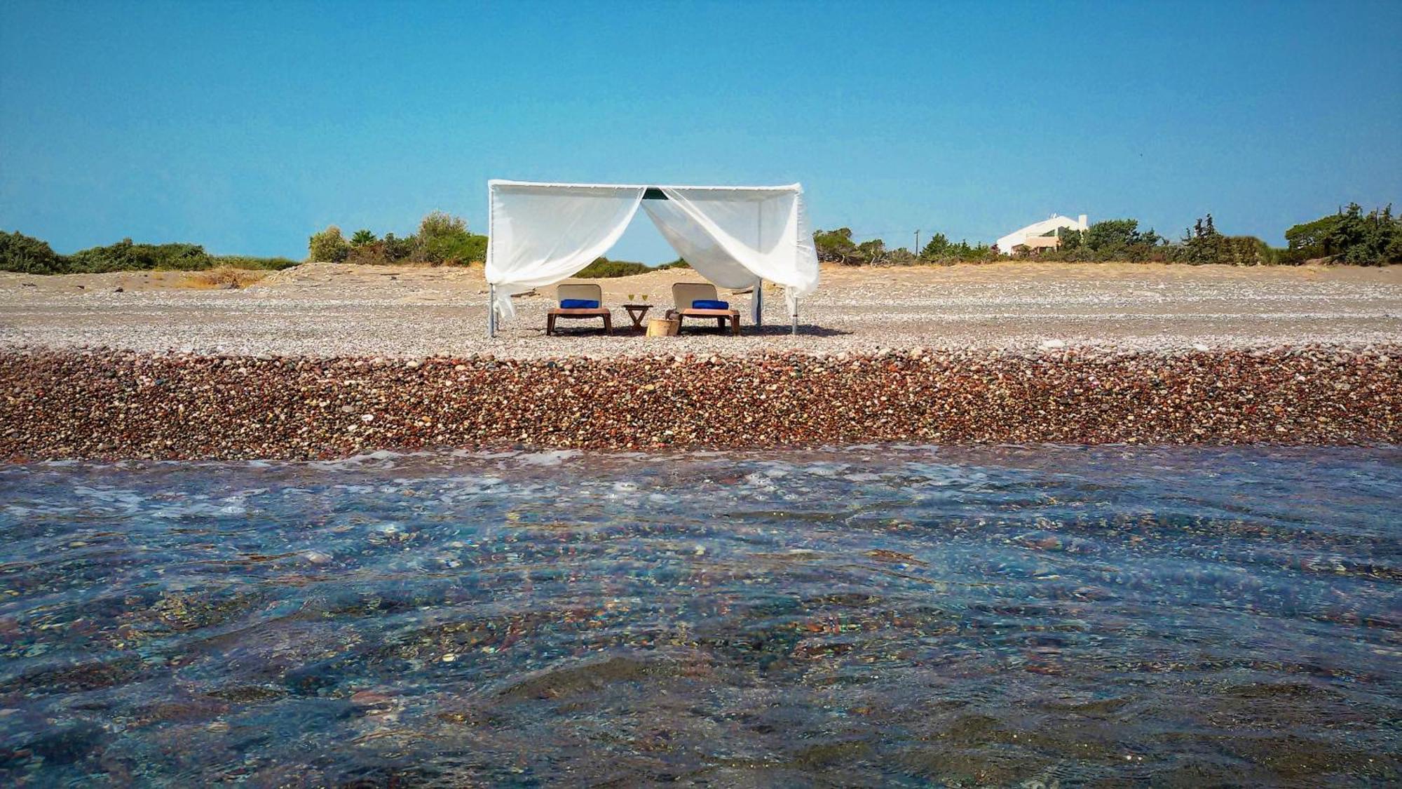 Beachfront Villa Rhodes Seashell غينادي المظهر الخارجي الصورة
