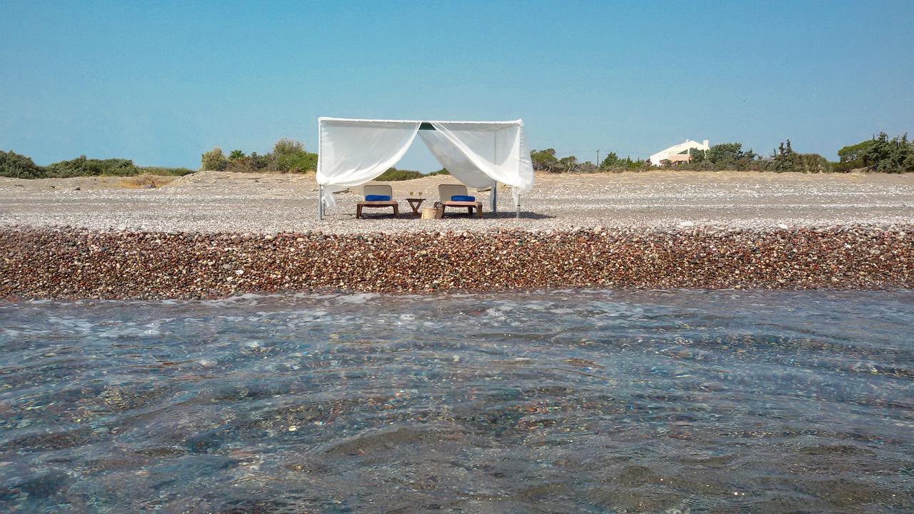 Beachfront Villa Rhodes Seashell غينادي المظهر الخارجي الصورة