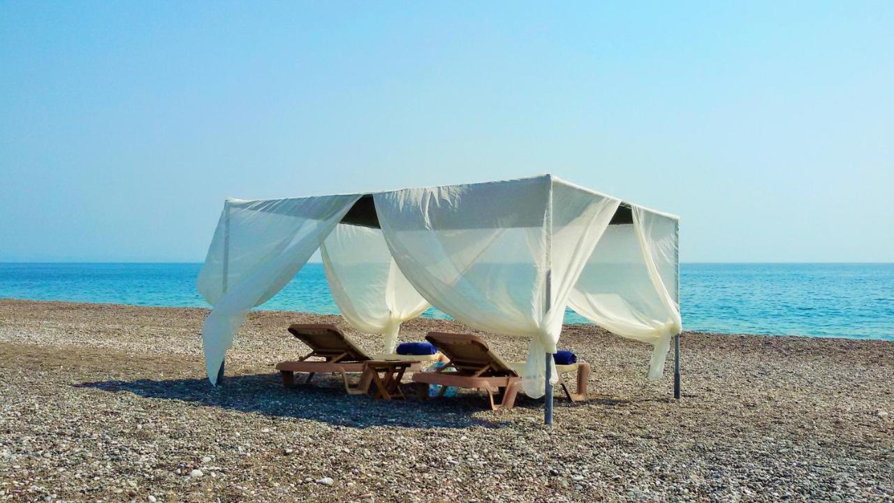 Beachfront Villa Rhodes Seashell غينادي المظهر الخارجي الصورة